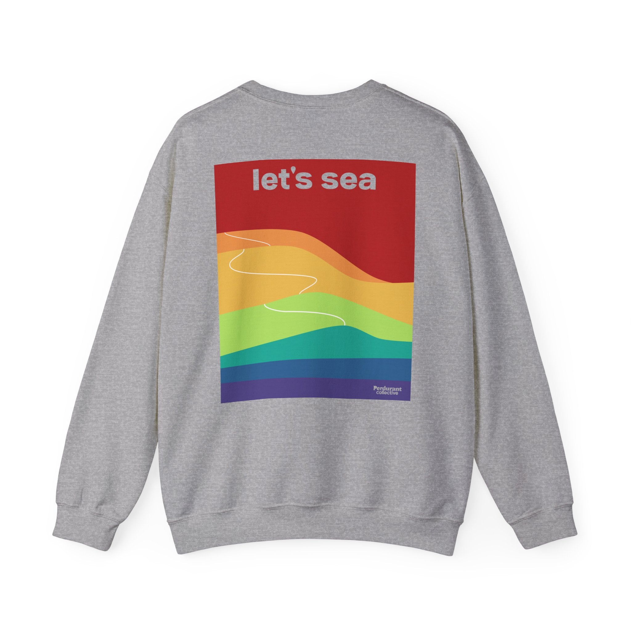 【超希少 ミントクルー M】Mintcrew Rainbow Crewneck Perdurant Collective Let's Sea Trail Sweatshirt - Graphic Summer