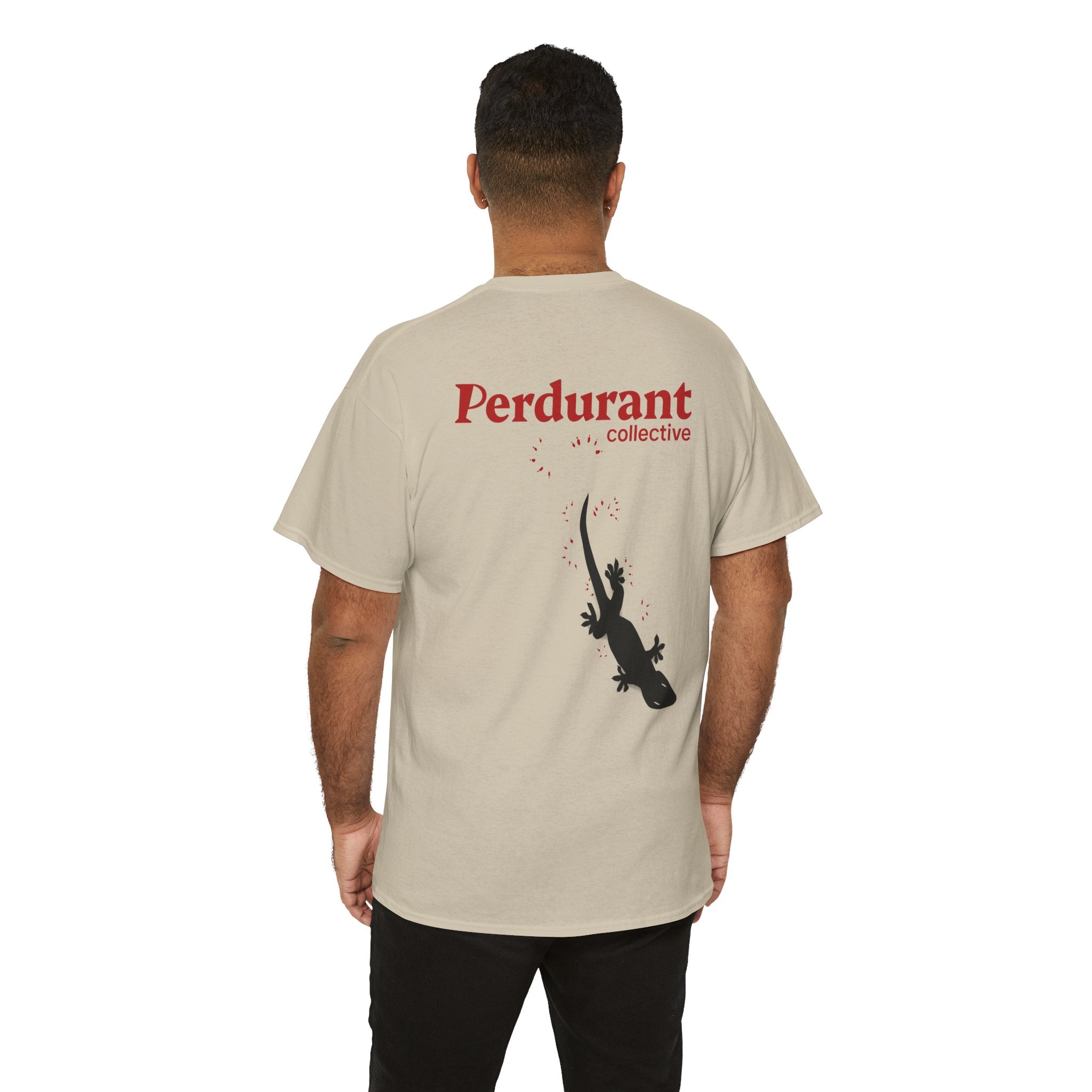 Perdurant Collective Footprint T-Shirt - Light Minimal Unisex Graphic Tee