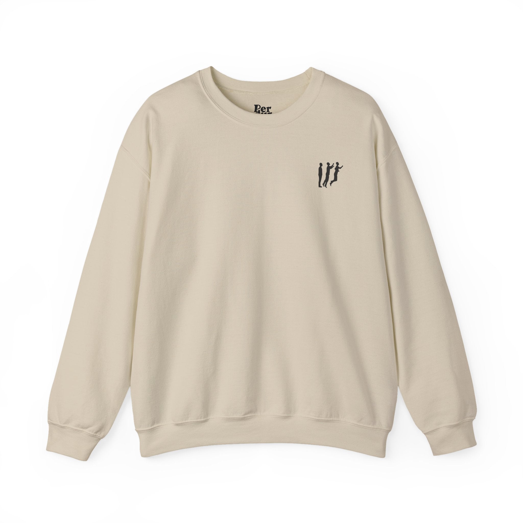 Perdurant Collective Logo Sweatshirt - Light Minimal Unisex Graphic Crewneck