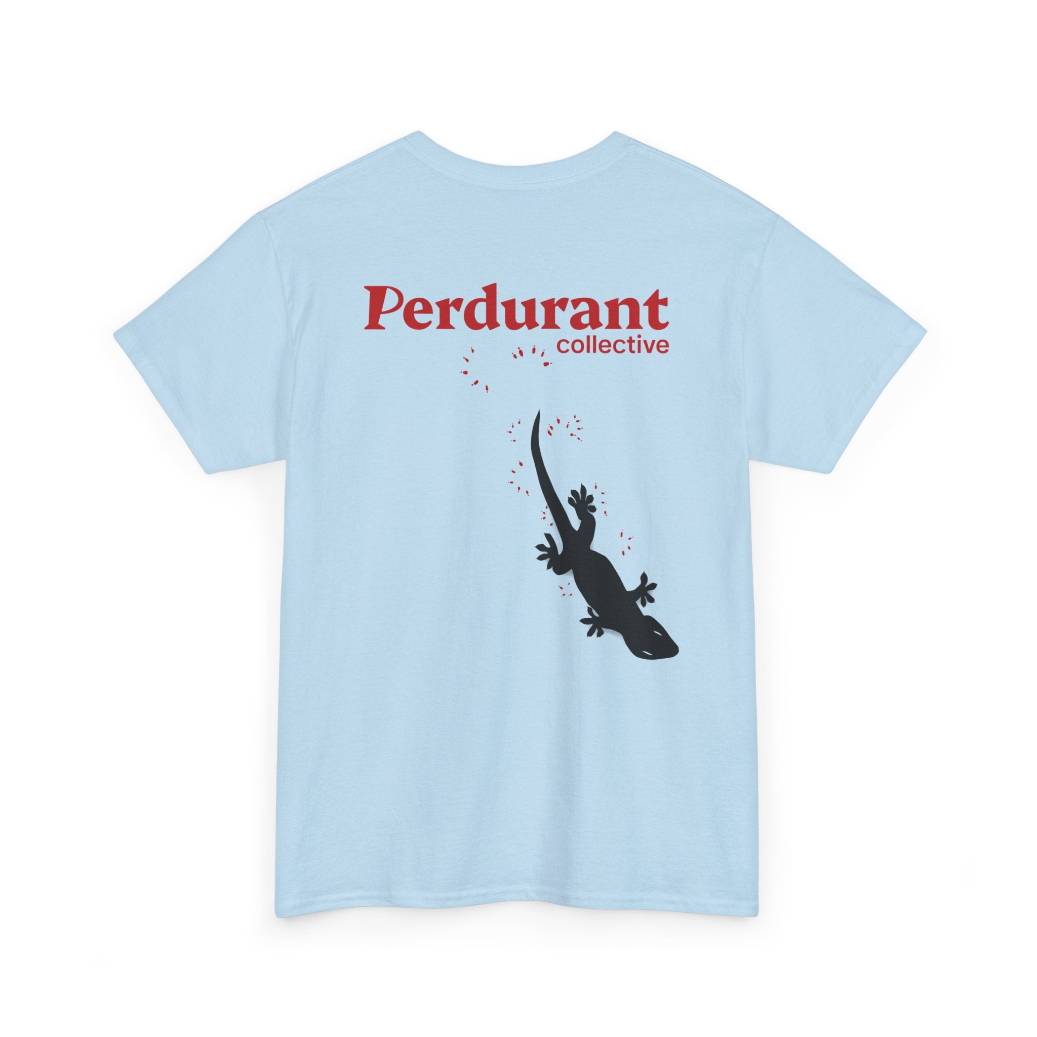 Perdurant Collective Footprint T-Shirt - Light Minimal Unisex Graphic Tee