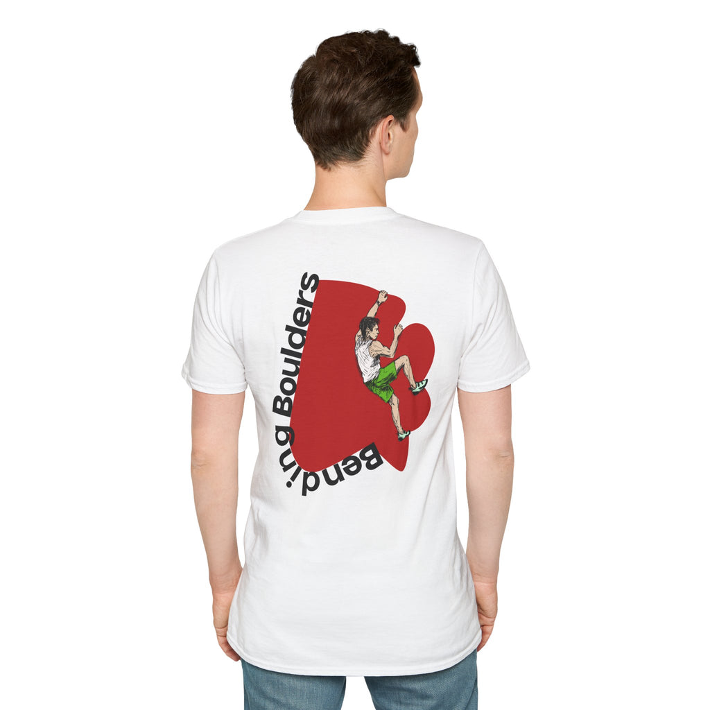 Perdurant Collective Bending Boulders T‑Shirt - Light Climbing & Bouldering Black Graphic Tee