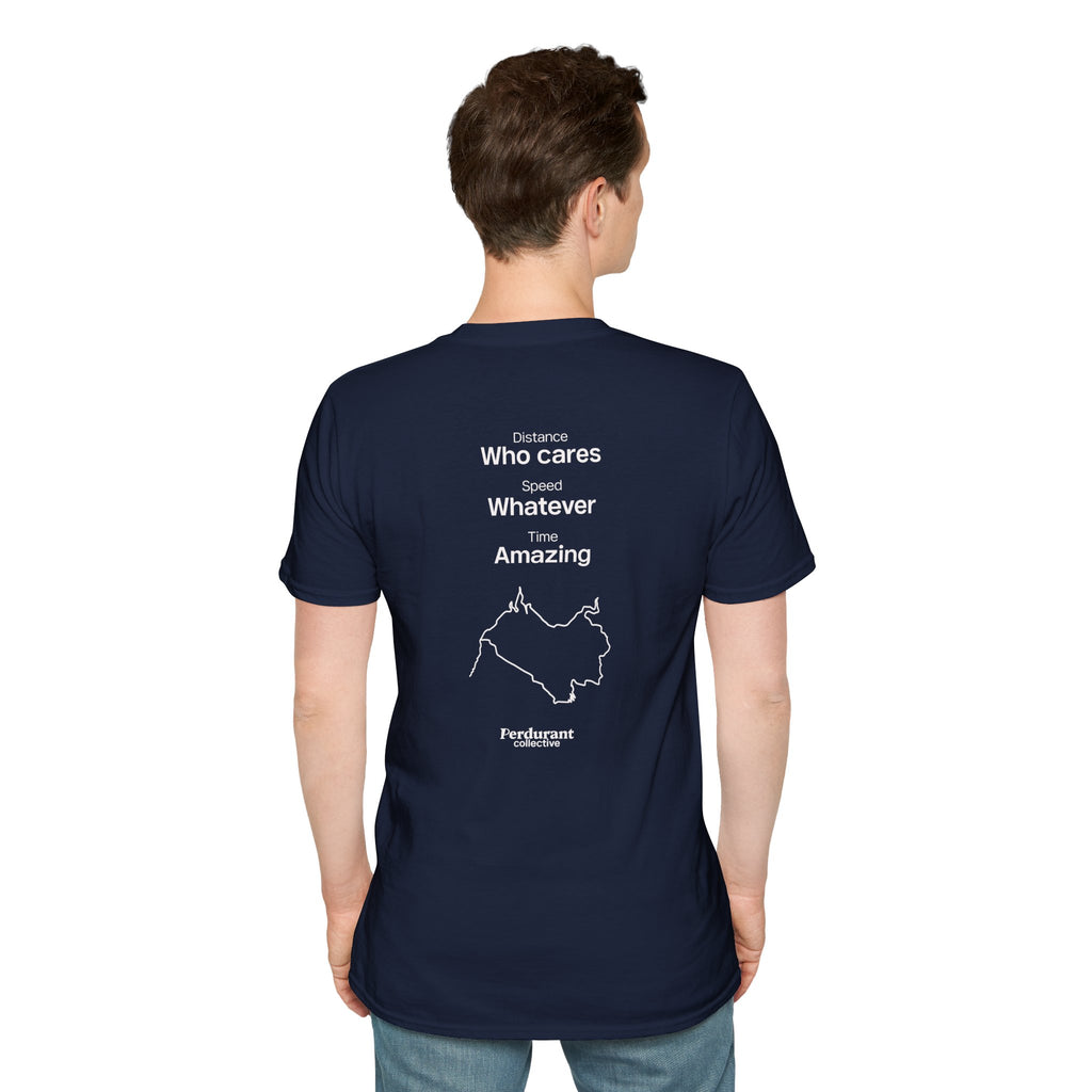 Perdurant Collective Running Statistics T-Shirt - Dark Unisex Graphic Marathon Tee