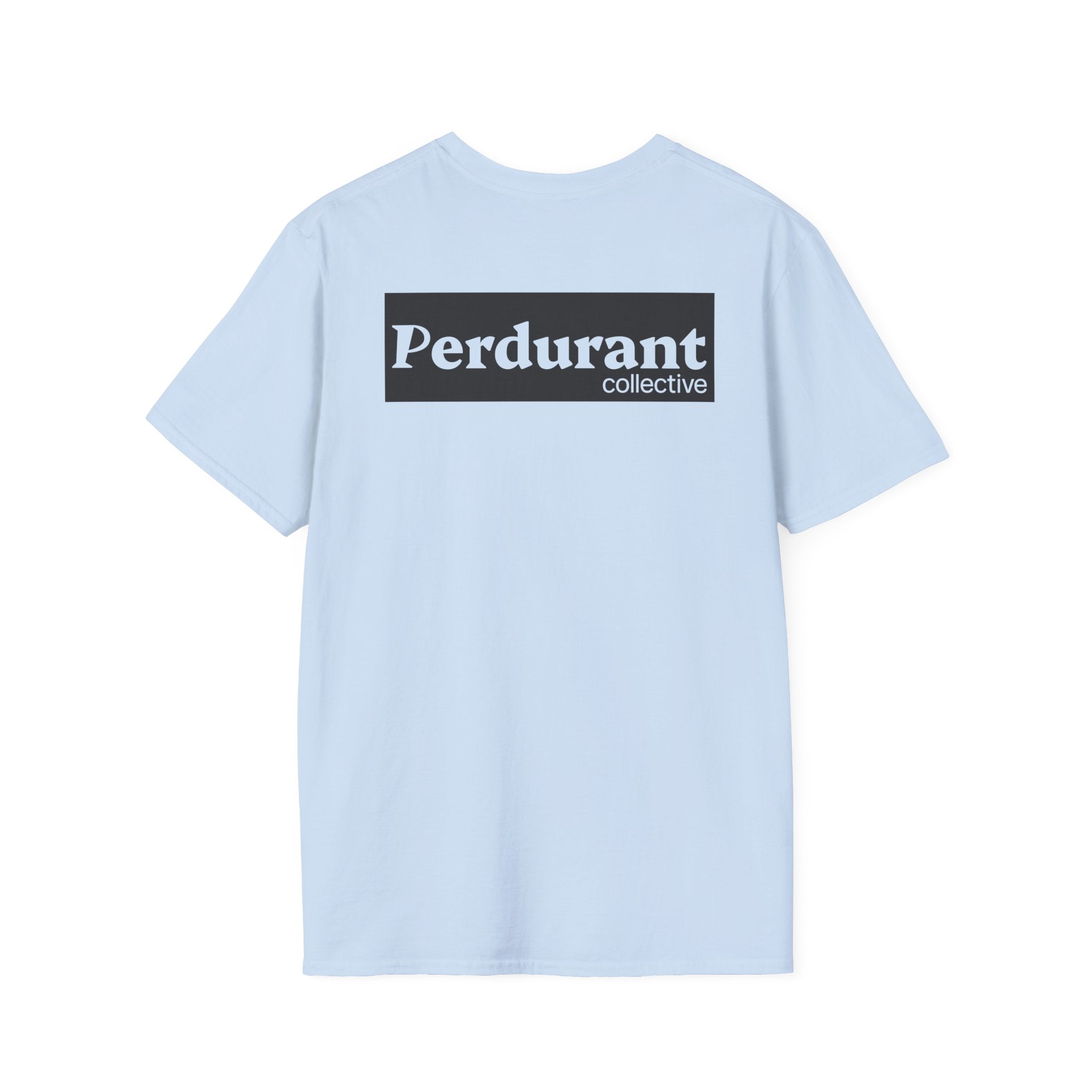 Perdurant Collective Logo T-Shirt - Light Minimal Unisex Graphic Tee