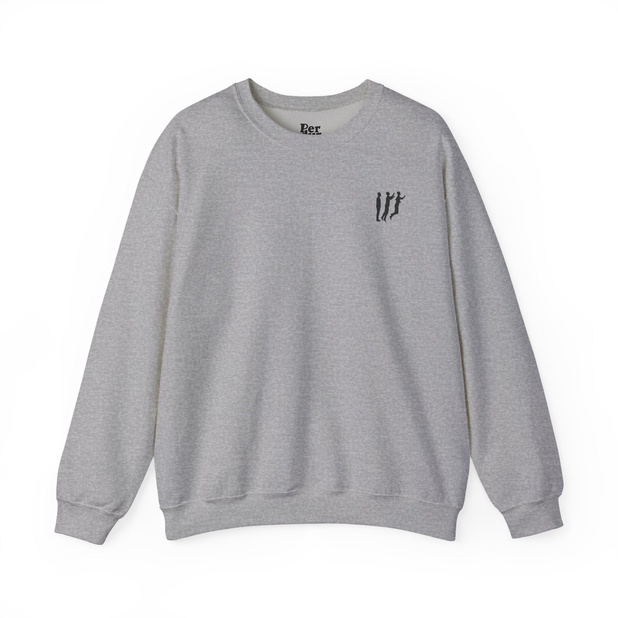 Perdurant Collective Logo Sweatshirt - Light Minimal Unisex Graphic Crewneck