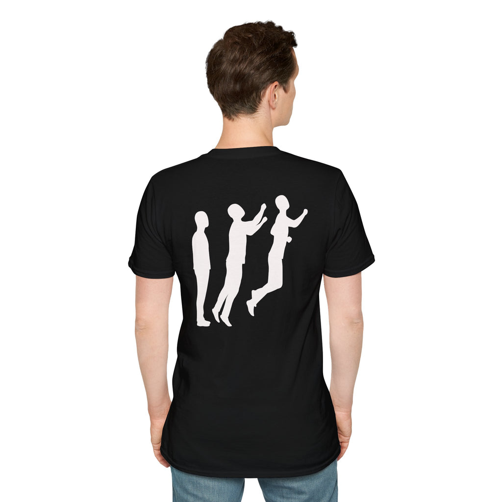 Perdurant Collective Reversed Logo T-Shirt - Dark Minimal Unisex Graphic Tee
