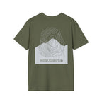 Mount Everest Topographic T-Shirt - Dark Unisex Mountain Relief Tee