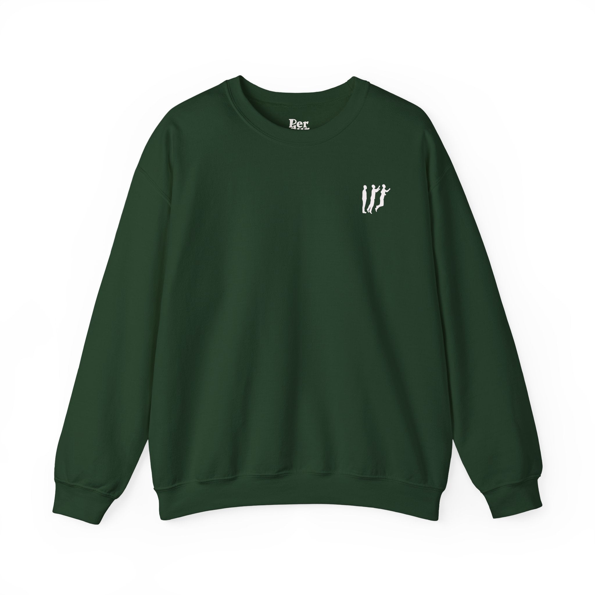 Perdurant Collective Logo Sweatshirt - Dark Minimal Unisex Graphic Crewneck