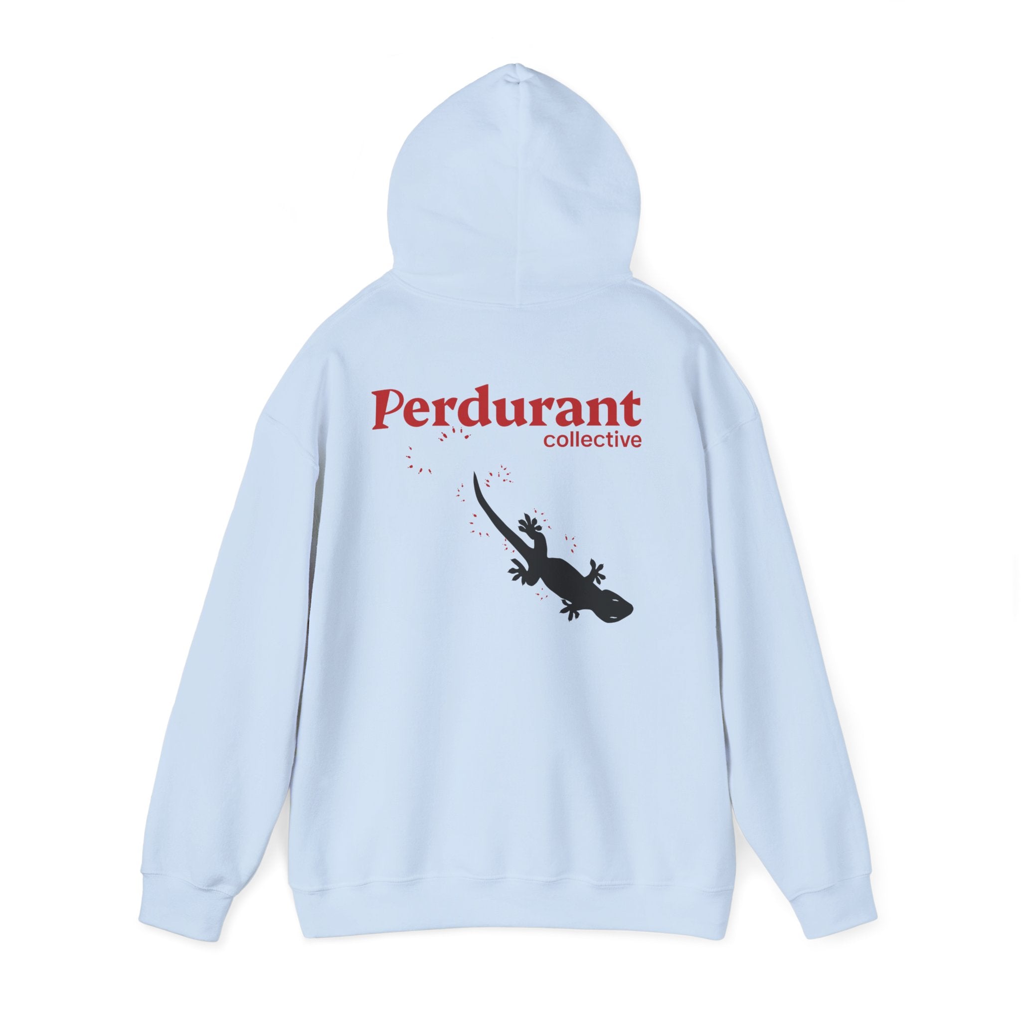 Perdurant Collective Footprint Hoodie - Light Minimal Unisex Graphic Hoodie