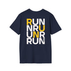 Perdurant Collective RUN RUN RUN T-Shirt - Dark Unisex Graphic Marathon Tee