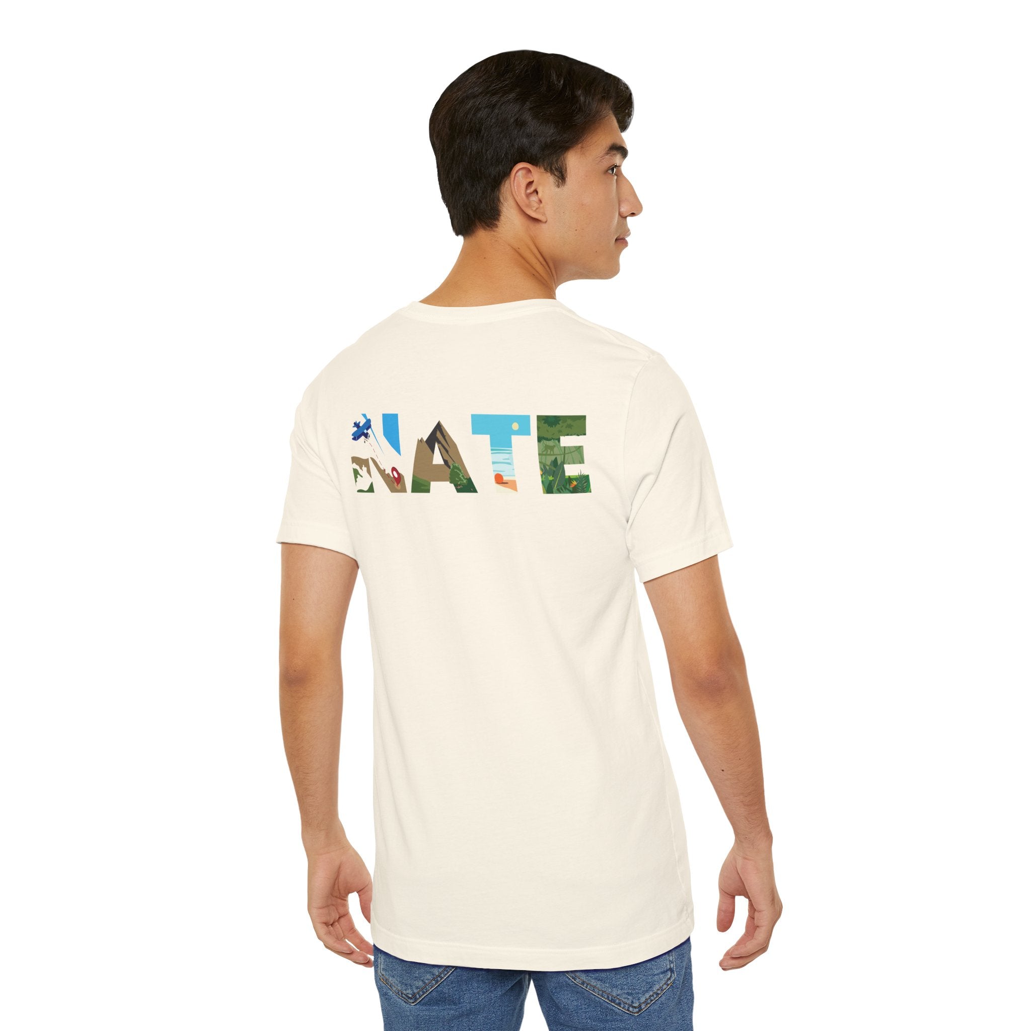 Nate Explores x Perdurant Collective Logo T-Shirt - Light Unisex Adventure & Outdoors Graphic Tee