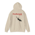Perdurant Collective Footprint Hoodie - Light Minimal Unisex Graphic Hoodie