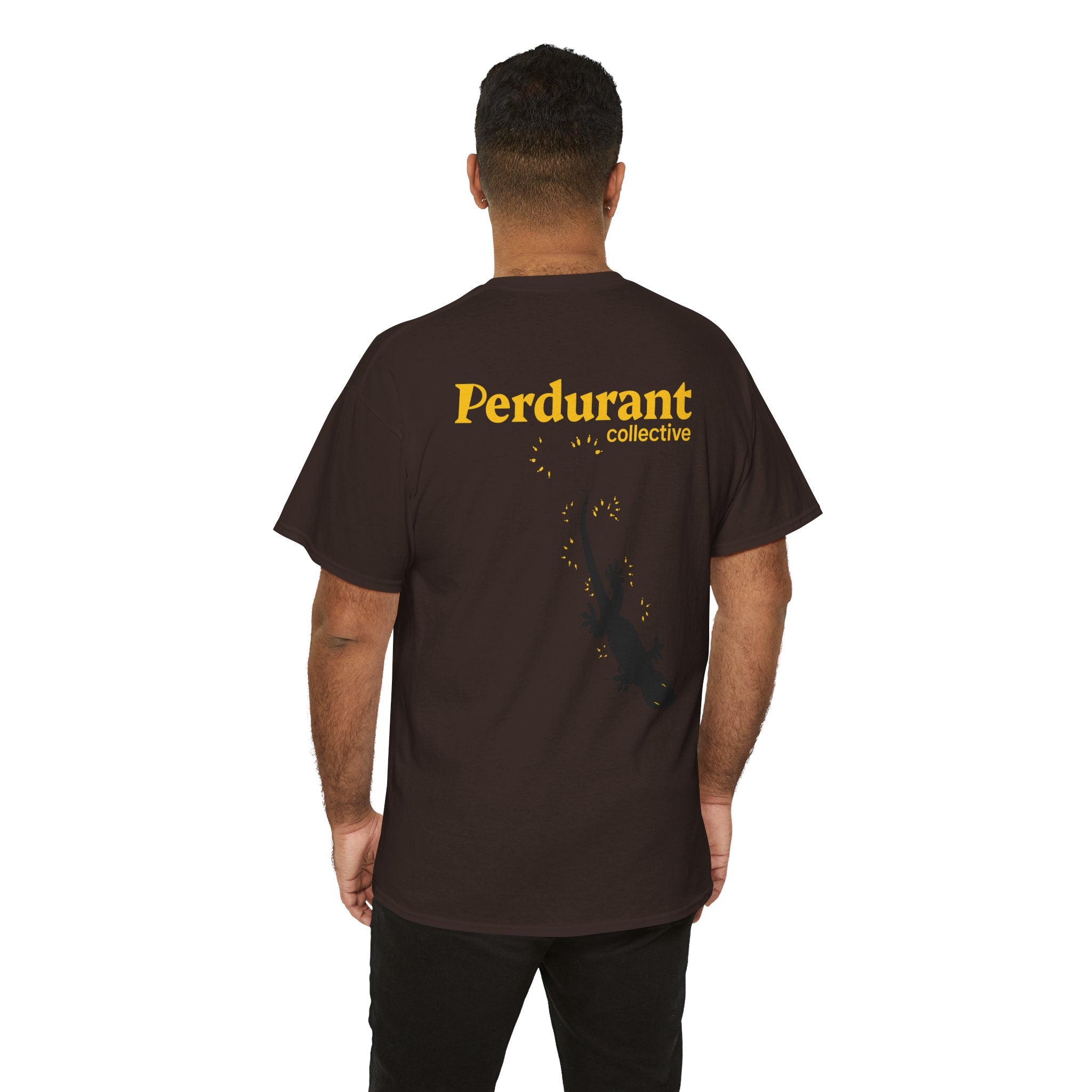 Perdurant Collective Footprint T-Shirt - Dark Minimal Unisex Graphic Tee