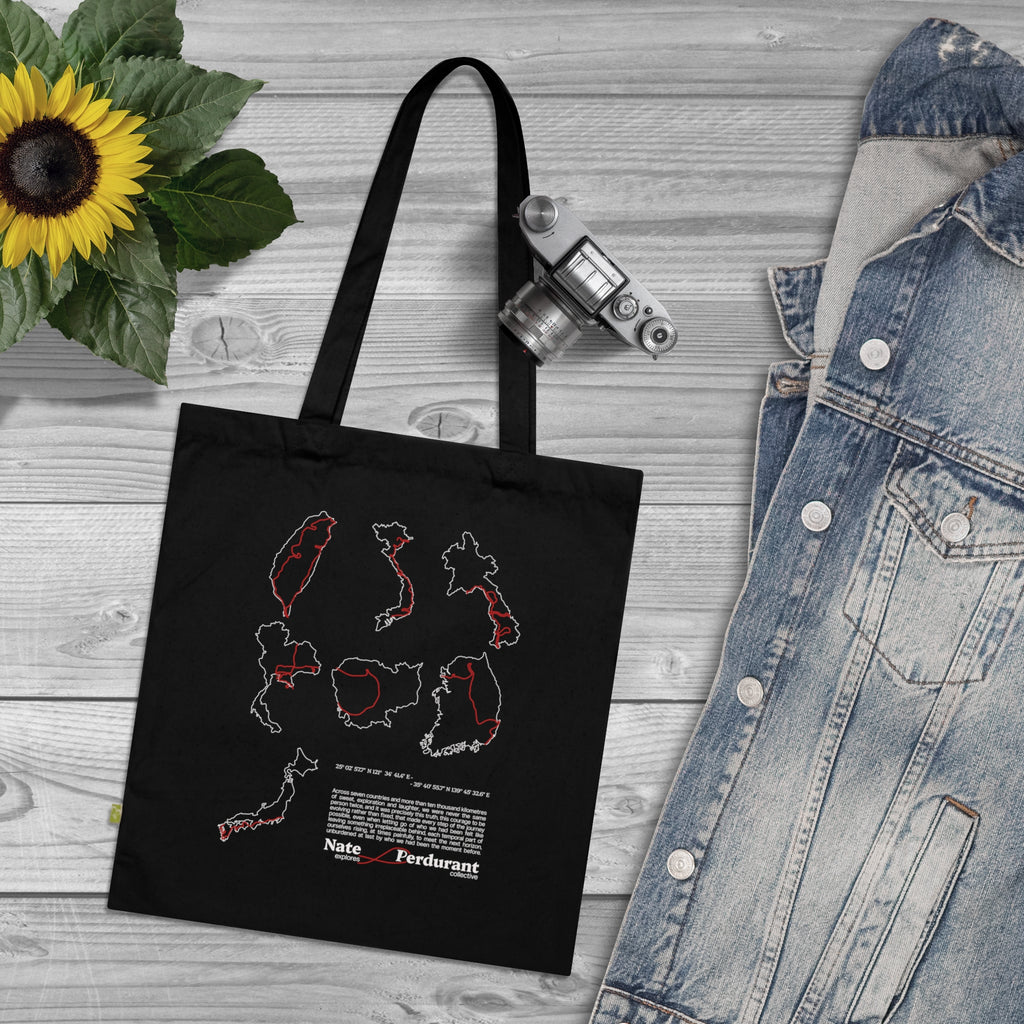 Nate Explores x Perdurant Collective Tote Bag - Unisex Lifestyle Graphic Tote