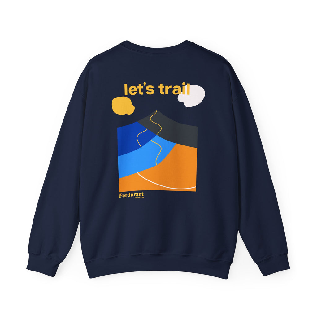 Perdurant Collective Let's Trail Sweatshirt - Dark Adventure Running & Hiking Crewneck