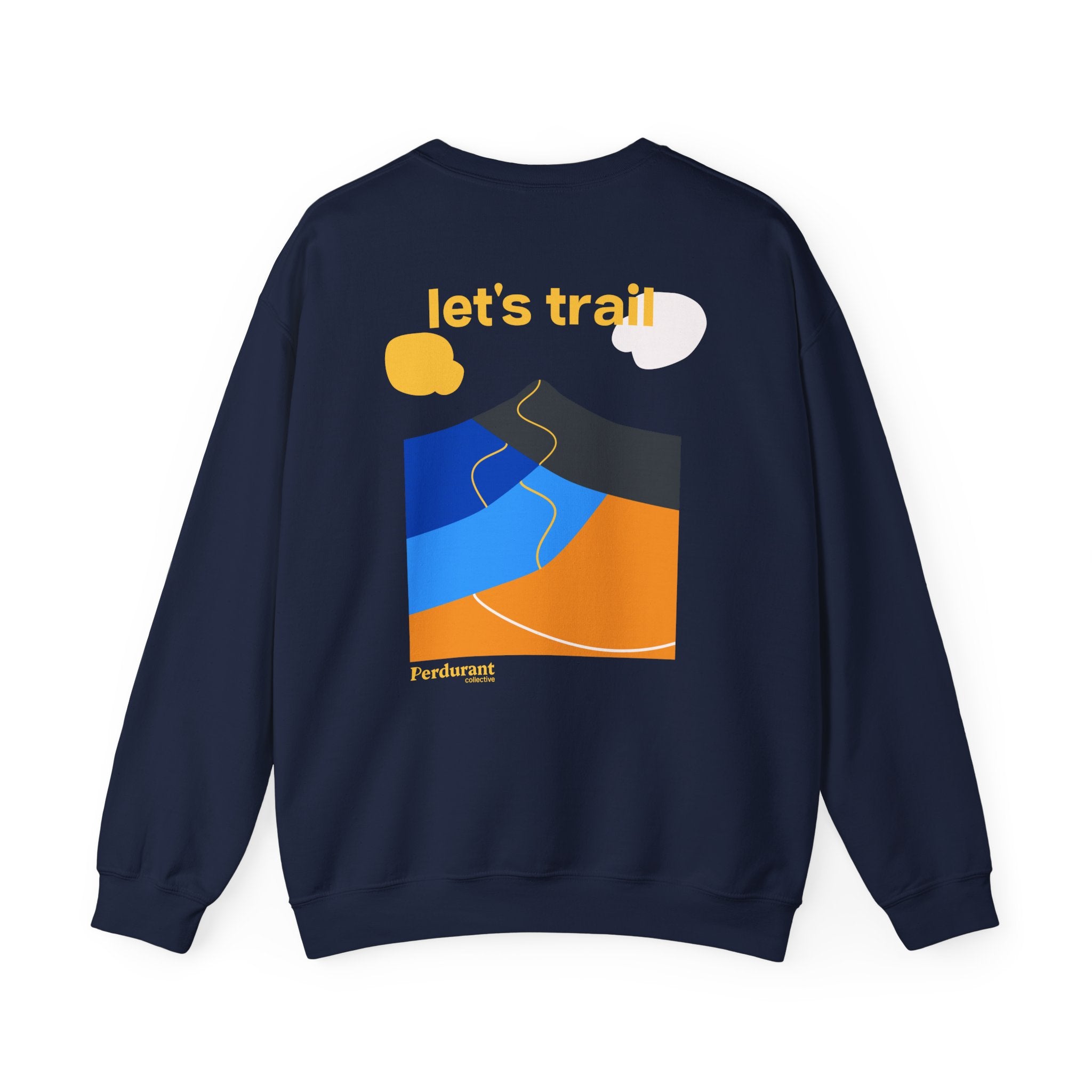 Perdurant Collective Let's Trail Sweatshirt - Dark Adventure Running & Hiking Crewneck