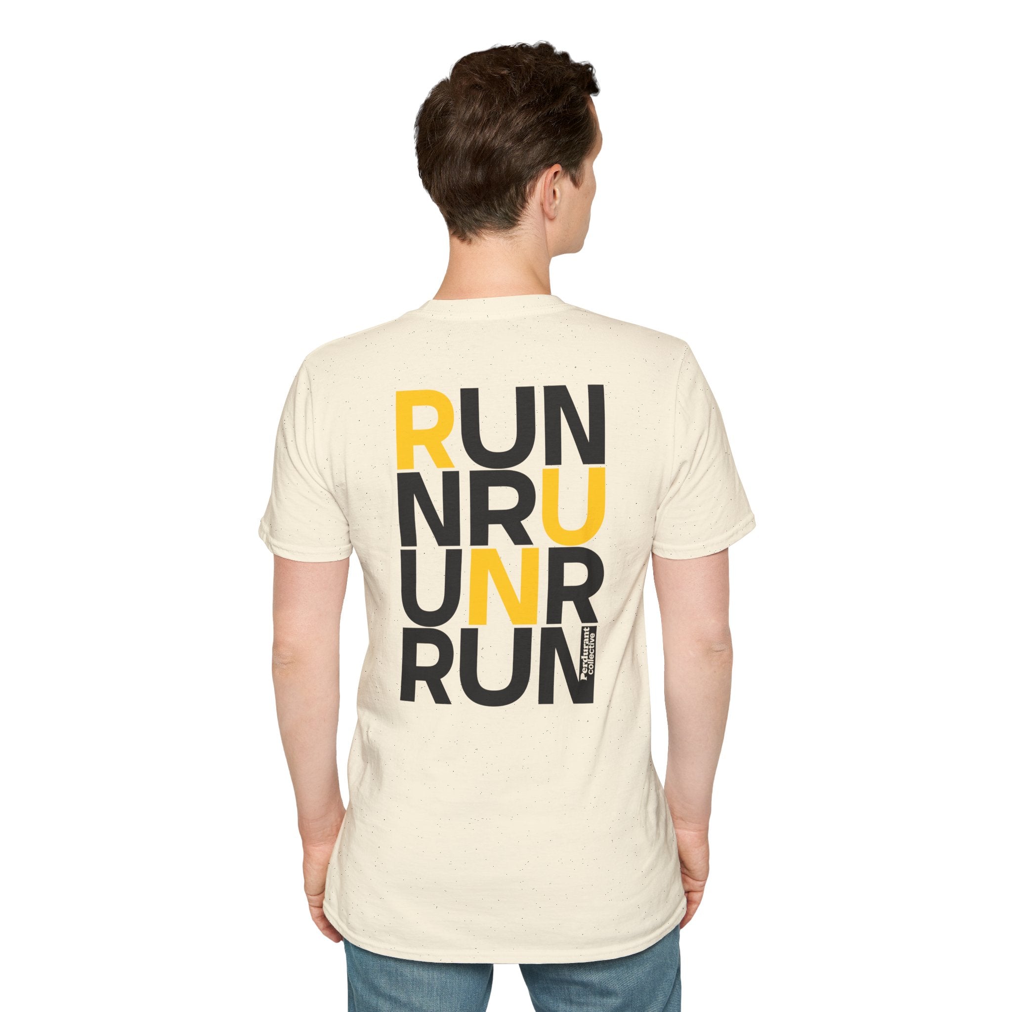 Perdurant Collective RUN RUN RUN T-Shirt - Light Unisex Graphic Running Tee