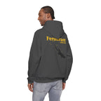 Perdurant Collective Footprint Hoodie - Dark Minimal Unisex Graphic Hoodie