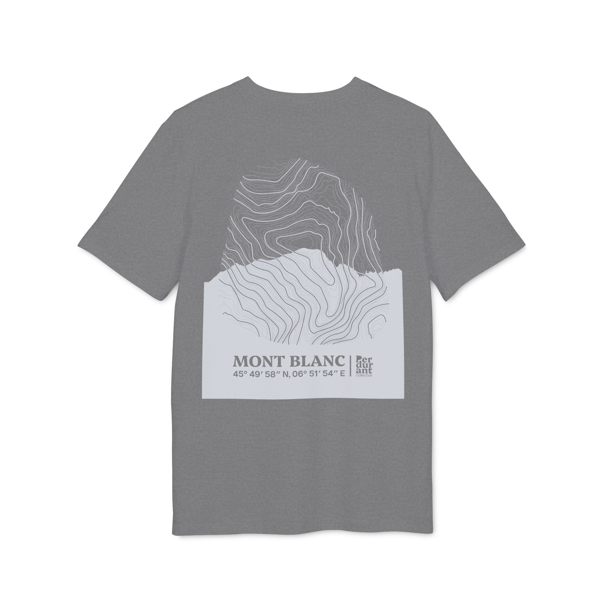 Mont Blanc Relief - the Classic Dark Unisex T-Shirt