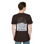 Mont Blanc Topographic T-Shirt - Dark Unisex Mountain Relief Tee