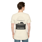 Half Dome Topographic T-Shirt - Light Unisex Mountain Relief Tee