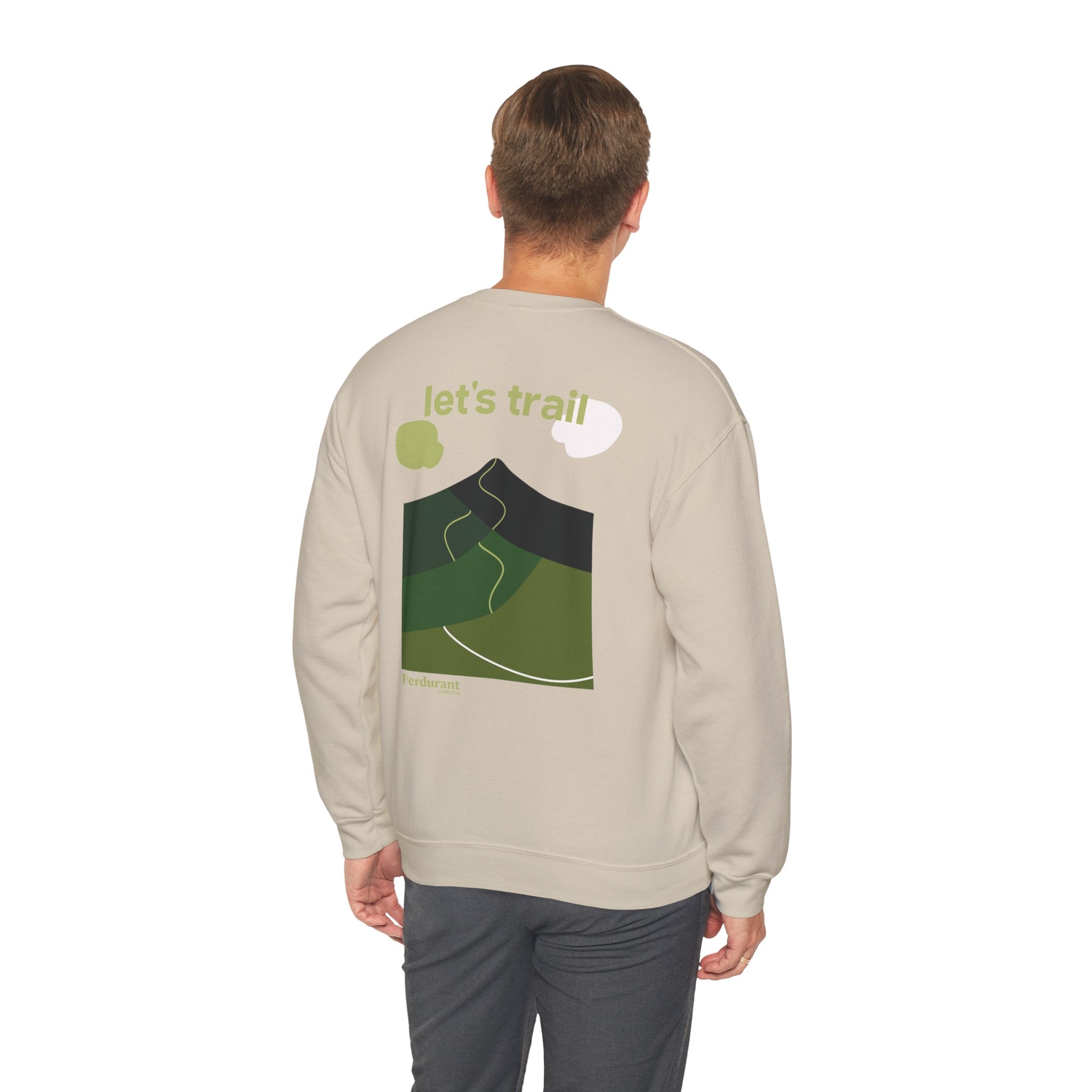 Perdurant Collective Let's Trail Sweatshirt - Dark Adventure Running & Hiking Crewneck