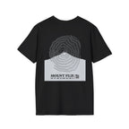 Mount Fuji Topographic T-Shirt - Dark Unisex Mountain Relief Tee