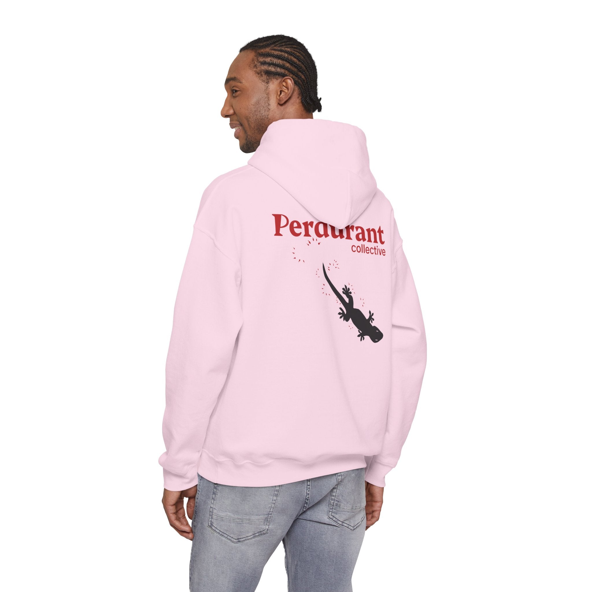 Perdurant Collective Footprint Hoodie - Light Minimal Unisex Graphic Hoodie